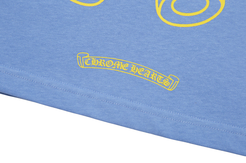 חולצת טי עם לבבות כרום K6019 