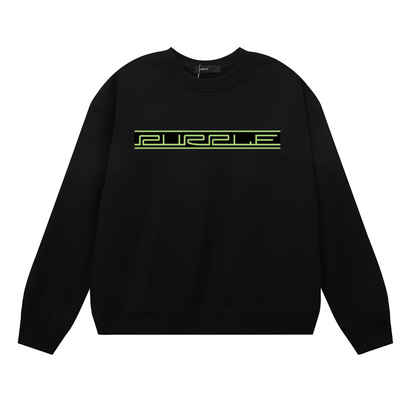 Purple Men's Long-Sleeve T-shirt Sweatshirt 1131