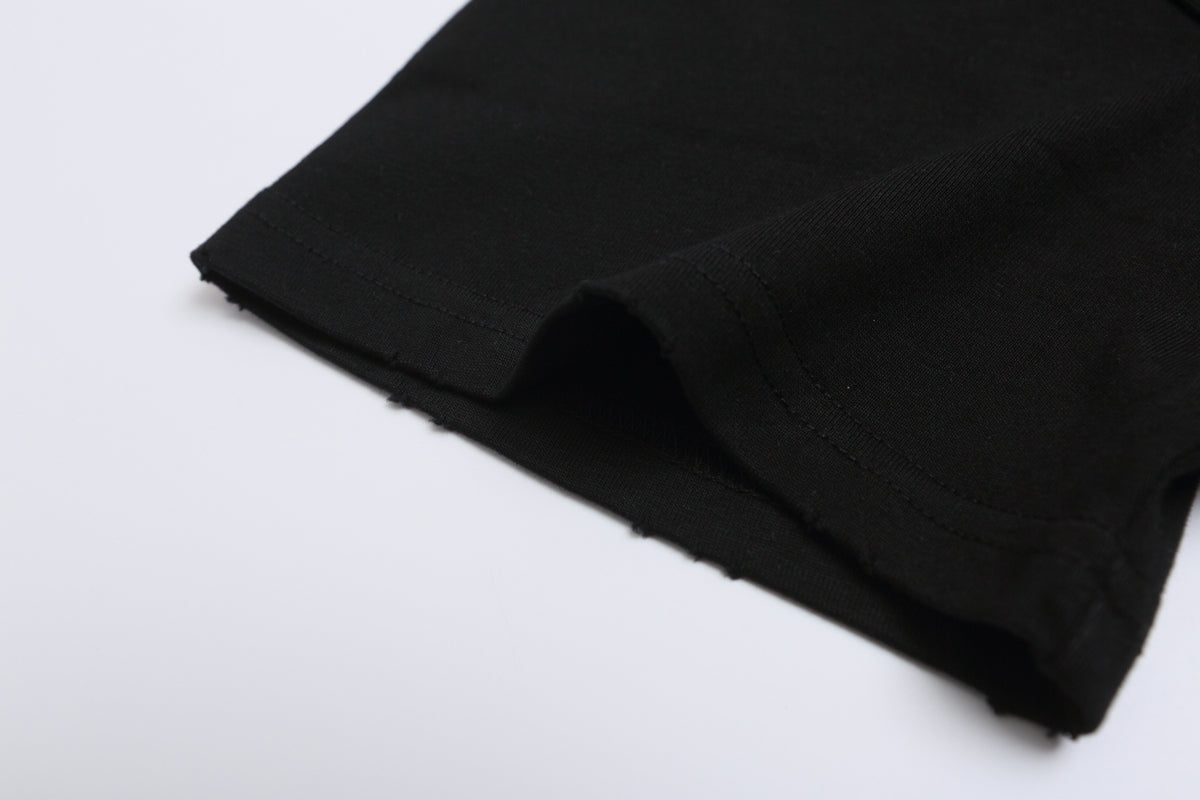 חולצת טי-שירט עם לבבות כרום משנת 1970 