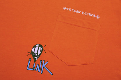 חולצת טי-שירט עם לבבות כרום K6017 