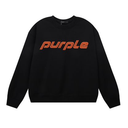 Purple Men's Long-Sleeve T-shirt Sweatshirt 1133