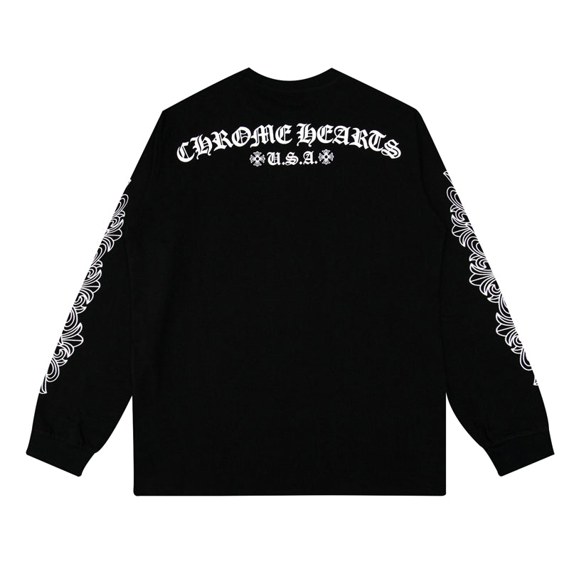 Chrome Hearts Men's Long-Sleeve T-shirt Sweatshirt K8005