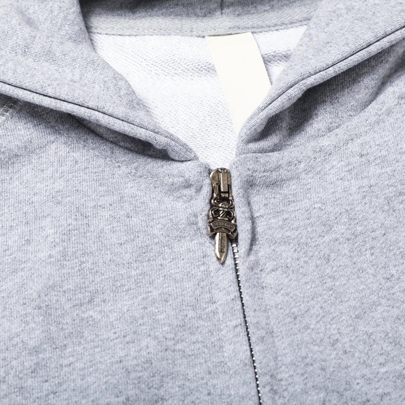 קפוצ'ון עם רוכסן בצורת לבבות כרום 8652 