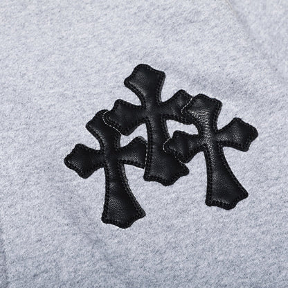 קפוצ'ון עם רוכסן בצורת לבבות כרום 8652 