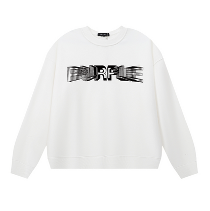 Purple Men's Long-Sleeve T-shirt Sweatshirt 1141