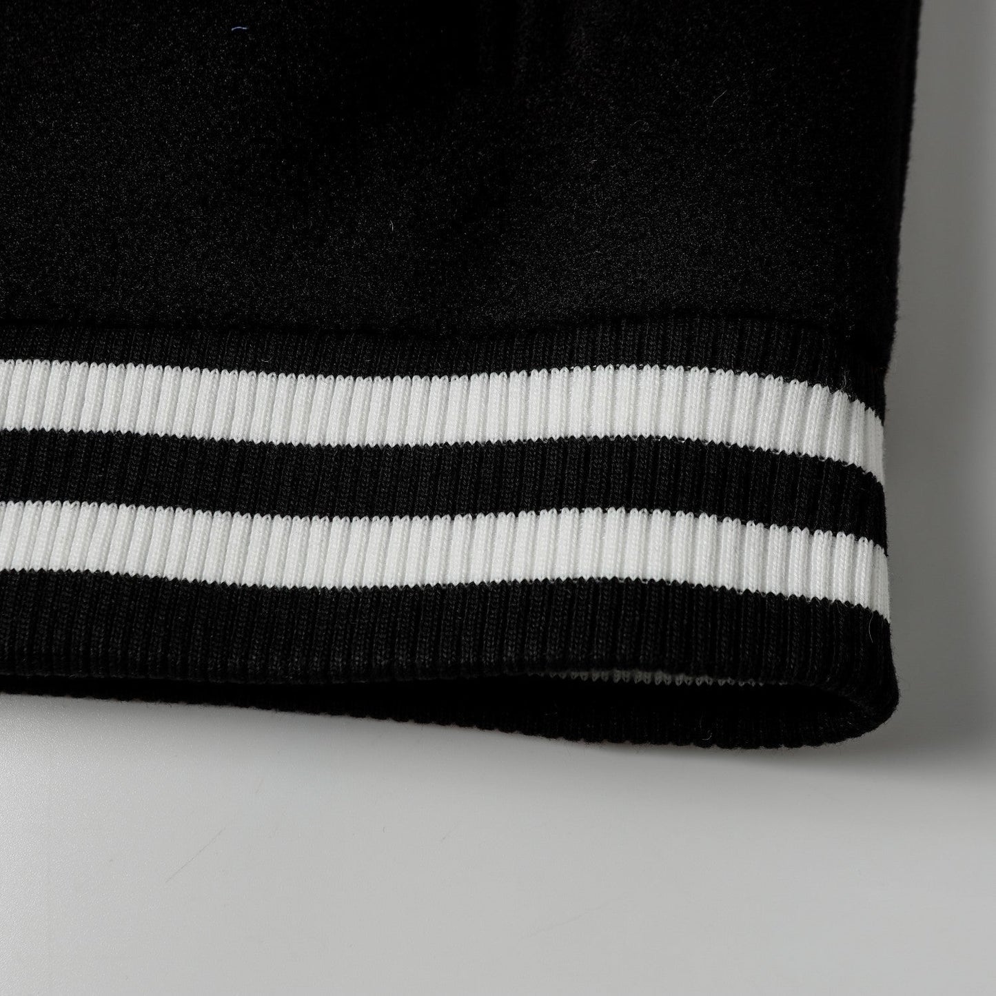 Chrome Hearts Layered Cross Varsity Jacket - Black White Street Style Outerwear 2208