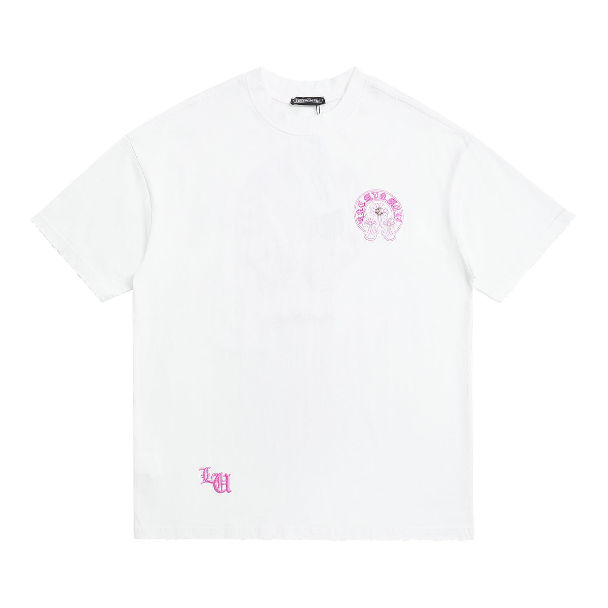 חולצת טי-שירט עם לבבות כרום משנת 1920 