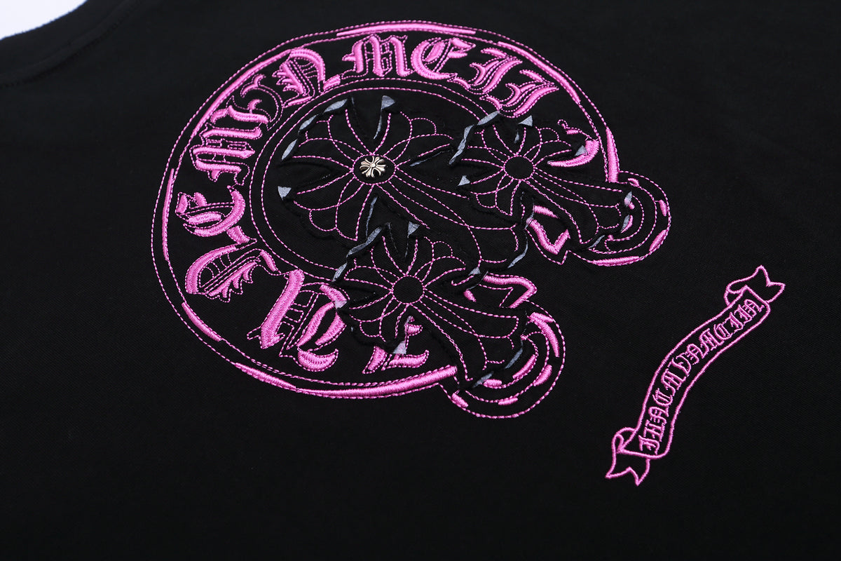 חולצת טי-שירט עם לבבות כרום משנת 1920 