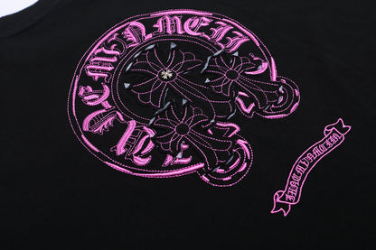 חולצת טי-שירט עם לבבות כרום משנת 1920 