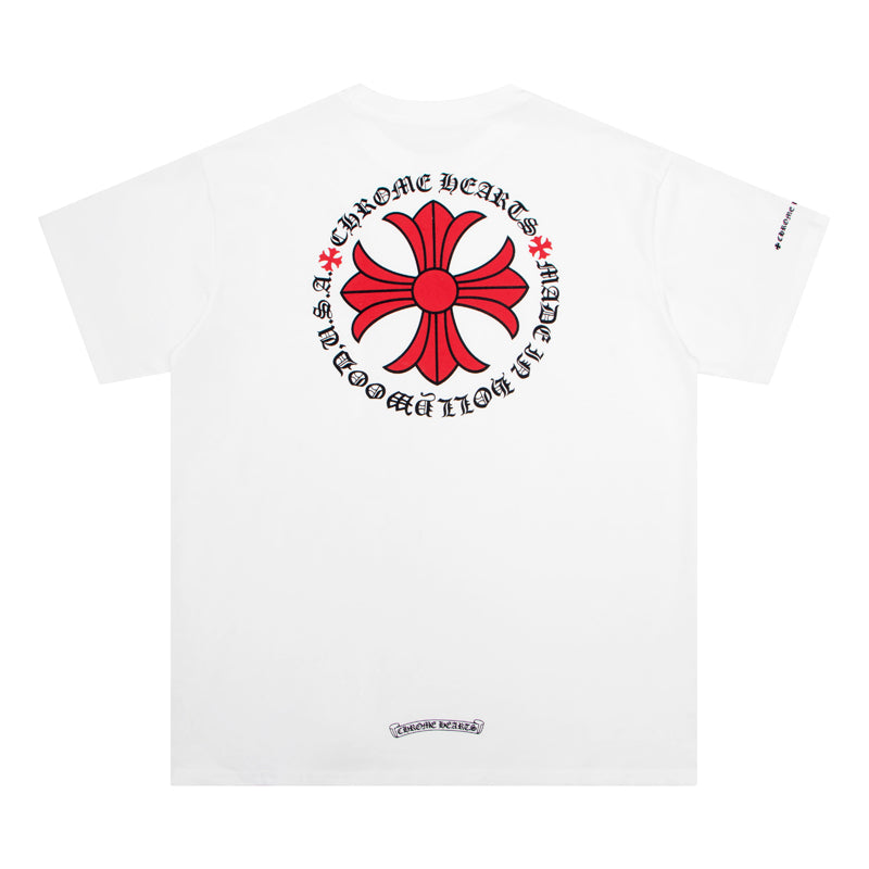 חולצת טי עם לבבות כרום תוצרת הוליווד פלוס K6001 