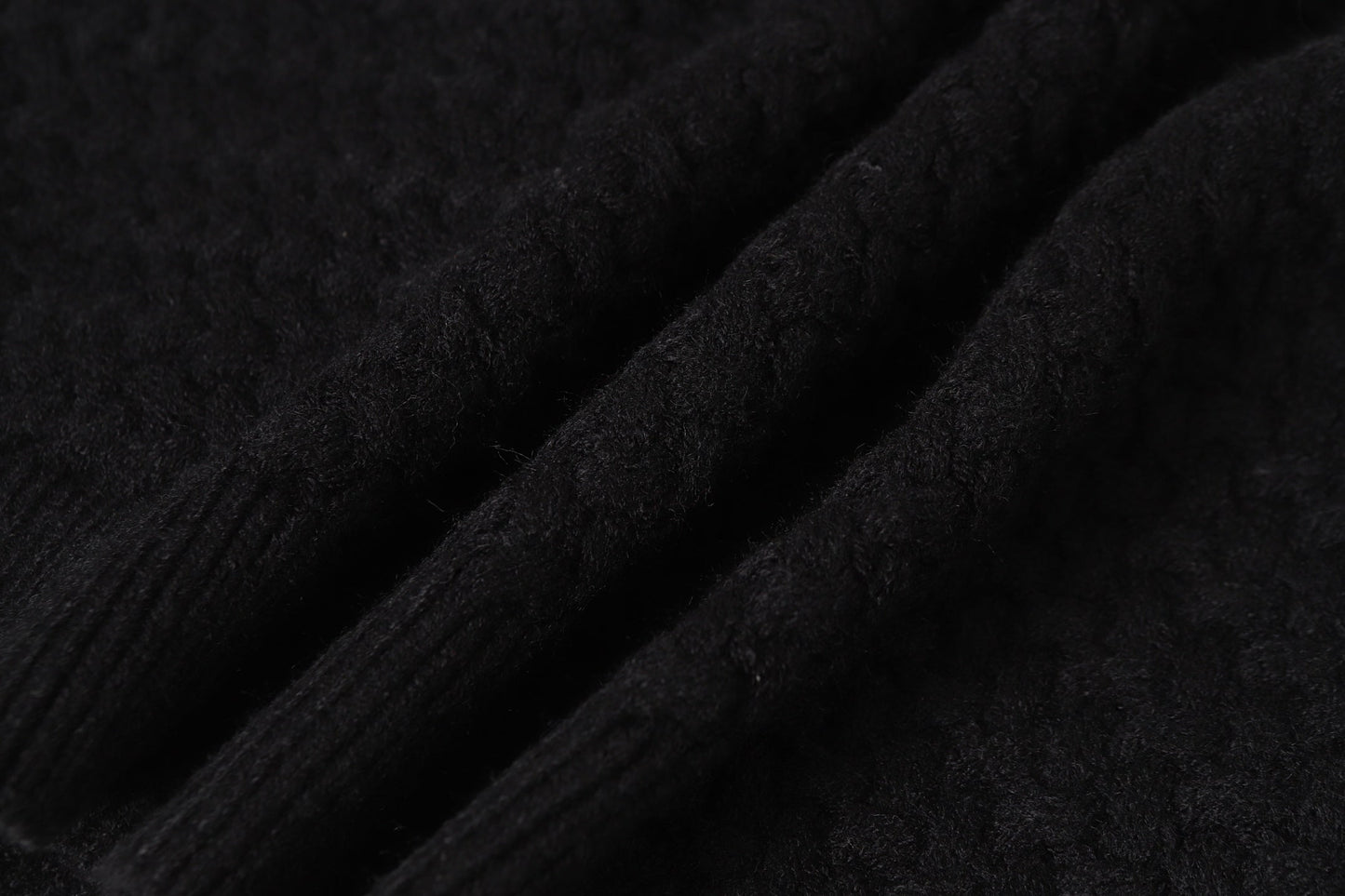 Chrome Hearts Gothic Cross Knit Cardigan - Black Grey Streetwear Jacket 904