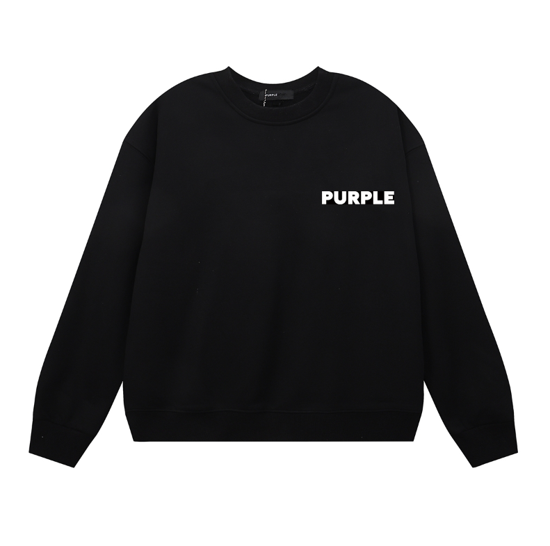 Purple  Men's Long-Sleeve T-shirt Sweatshirt 1152