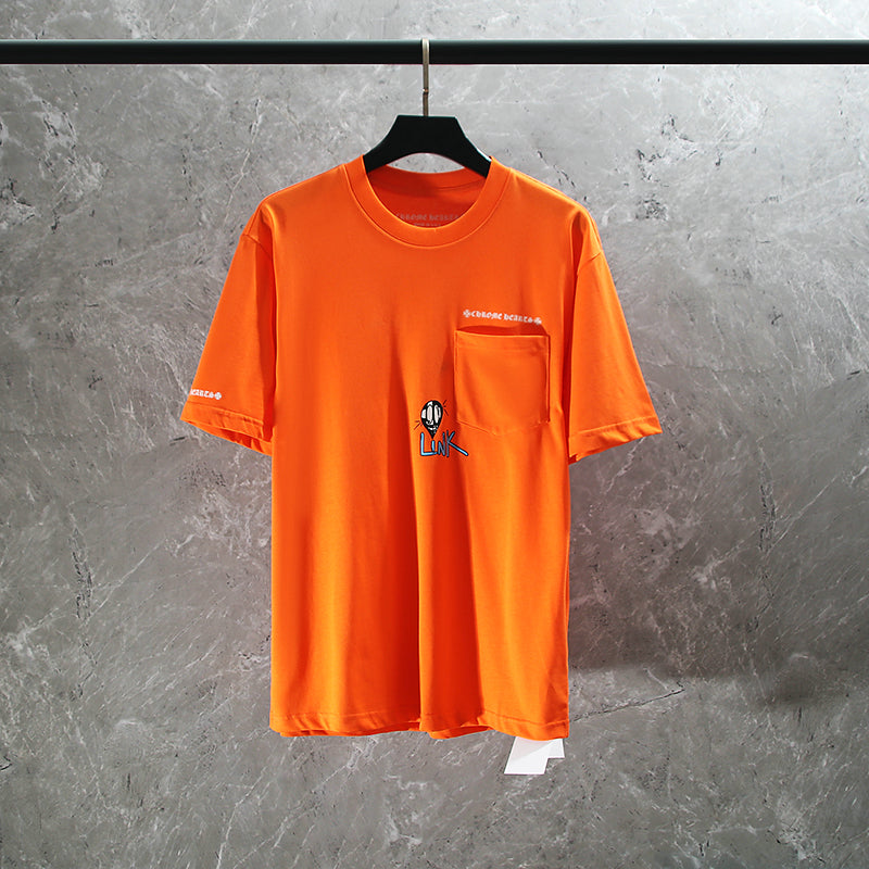 חולצת טי-שירט עם לבבות כרום K6017 