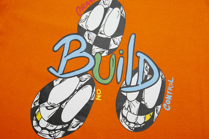 חולצת טי-שירט עם לבבות כרום K6017 