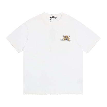 חולצת טי-שירט עם לבבות כרום משנת 1970 