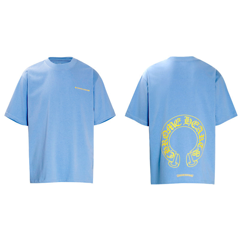 חולצת טי עם לבבות כרום K6019 